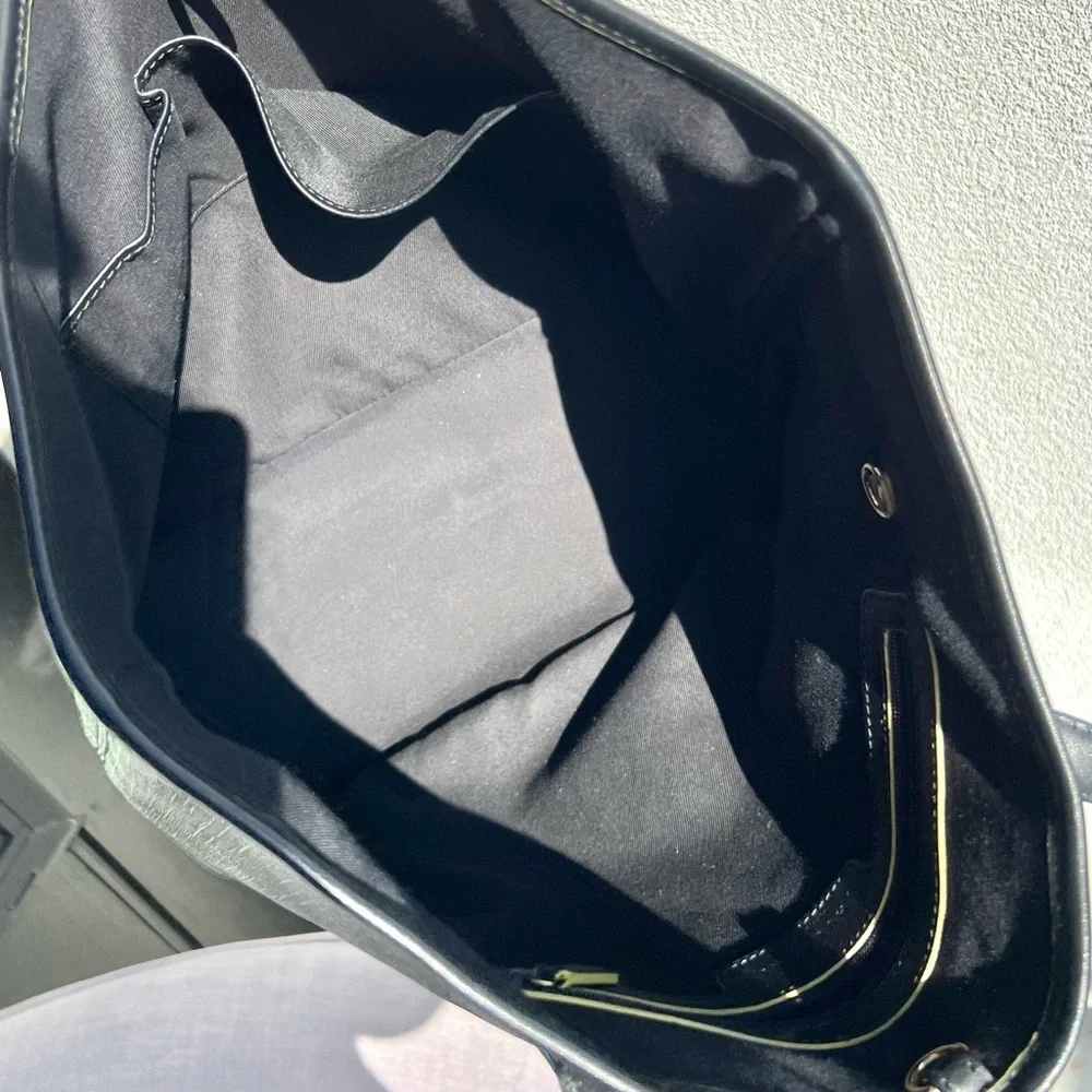 Bulgari Bvlgari Collezione Tote and Shoulder Bag Black Yellow Dark grey